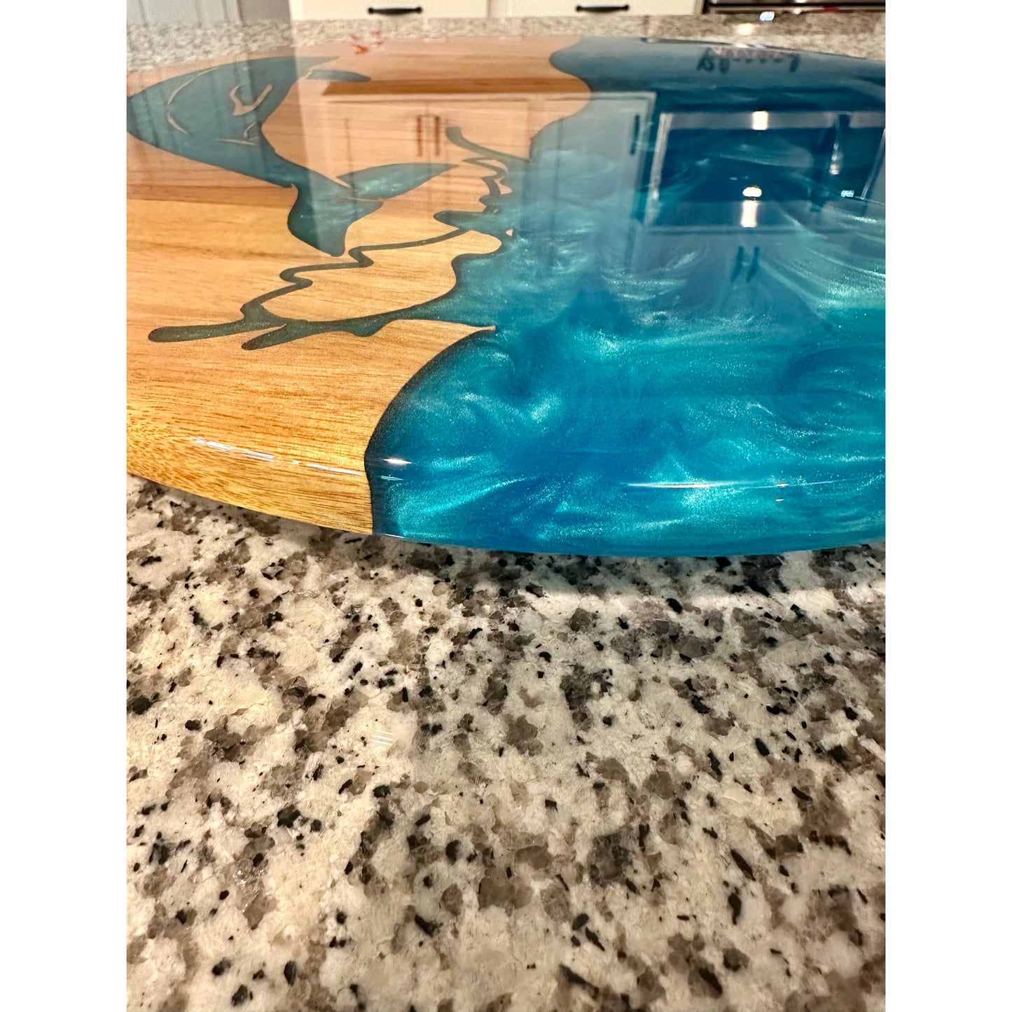 Dolphin Themed Lazy Susan Reigada Woodworking