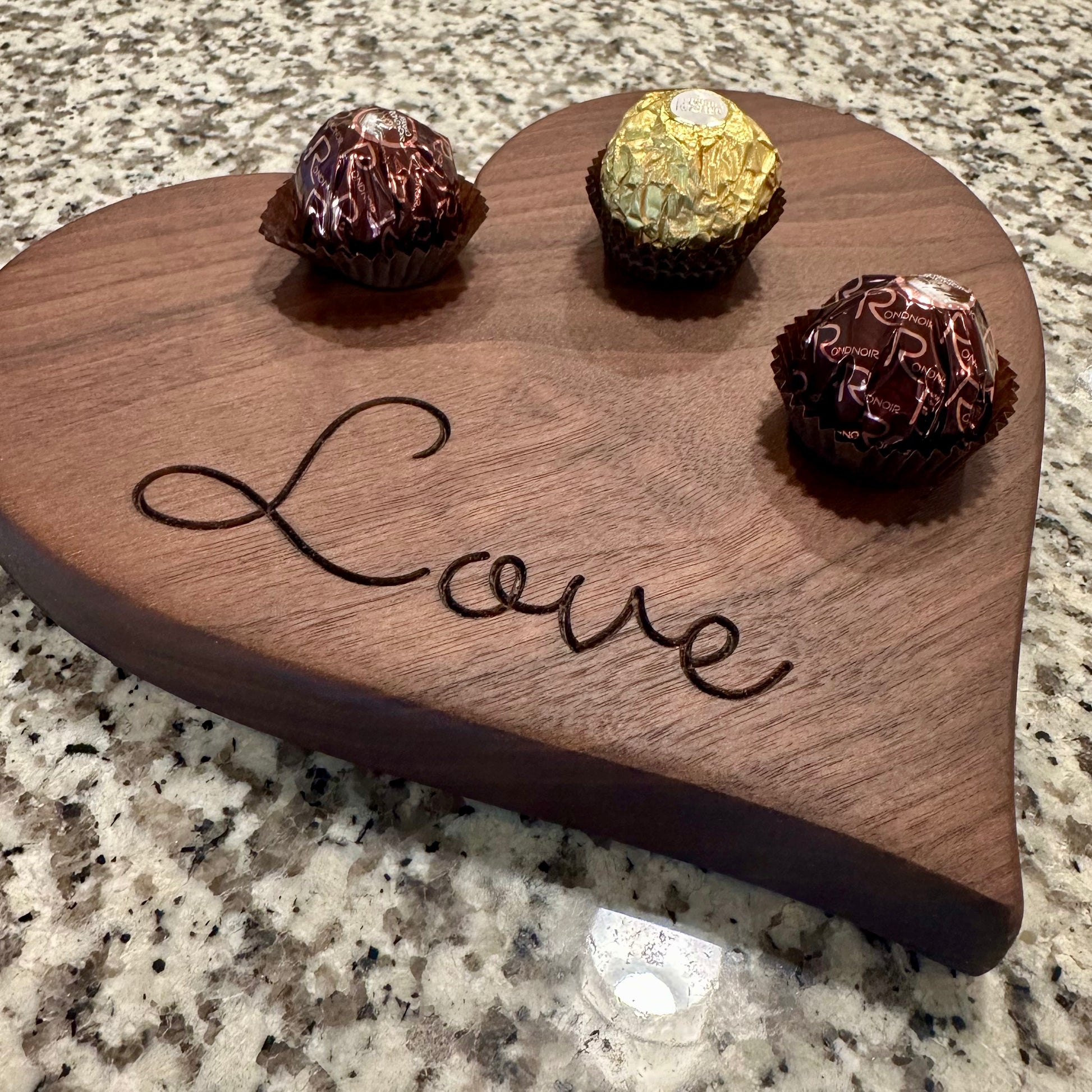 Small Heart Shaped Charcuterie Board Reigada Woodworking