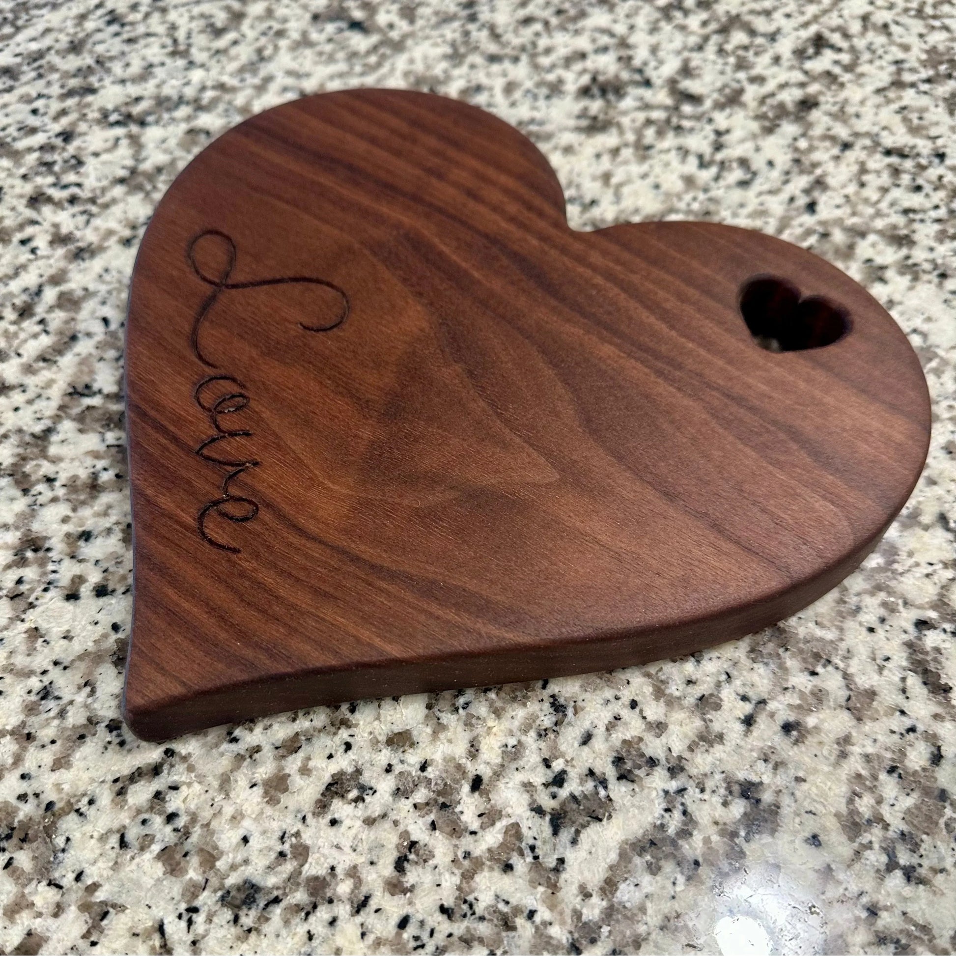 Small Heart Shaped Charcuterie Board Reigada Woodworking