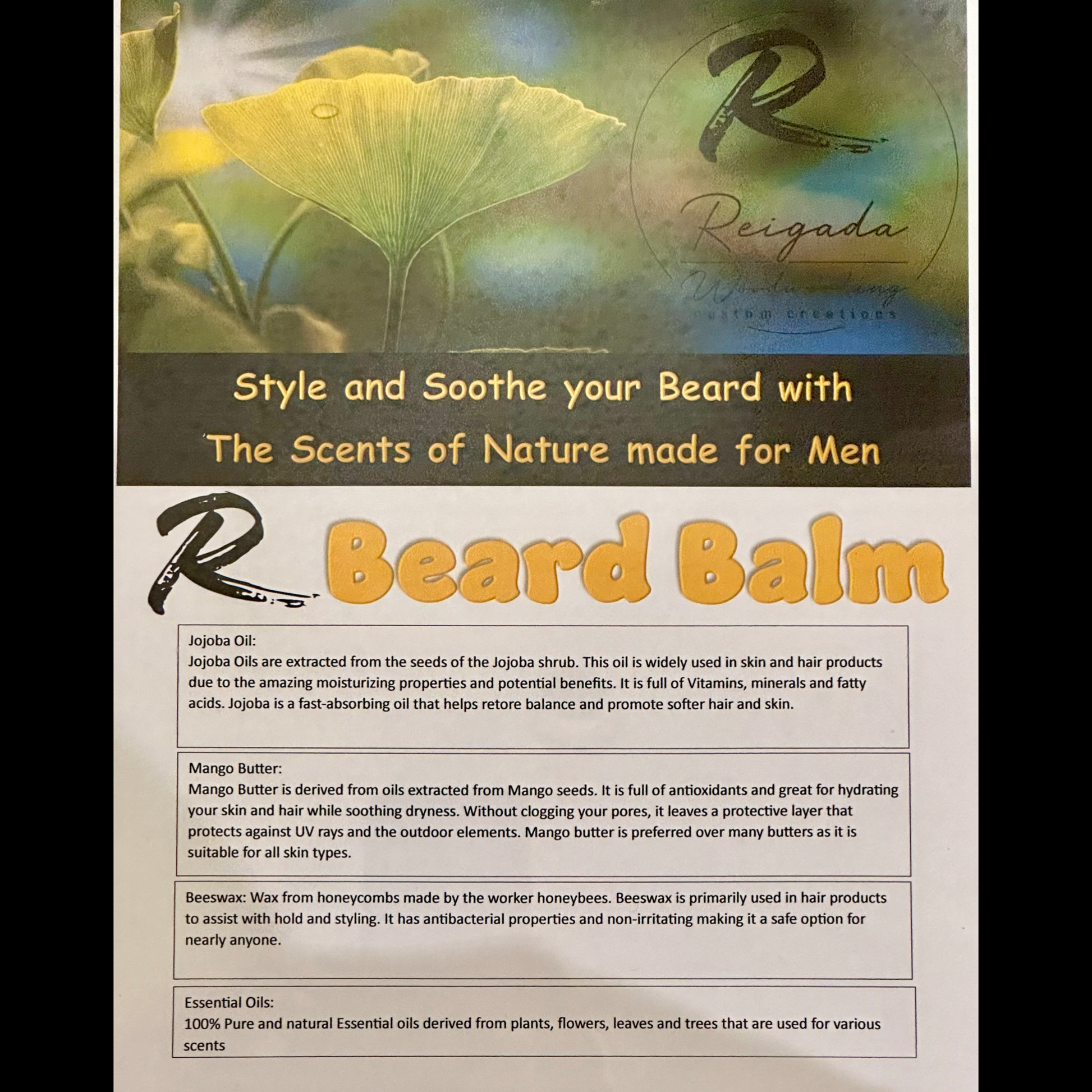 Beard Balm Teakwood Reigada Woodworking