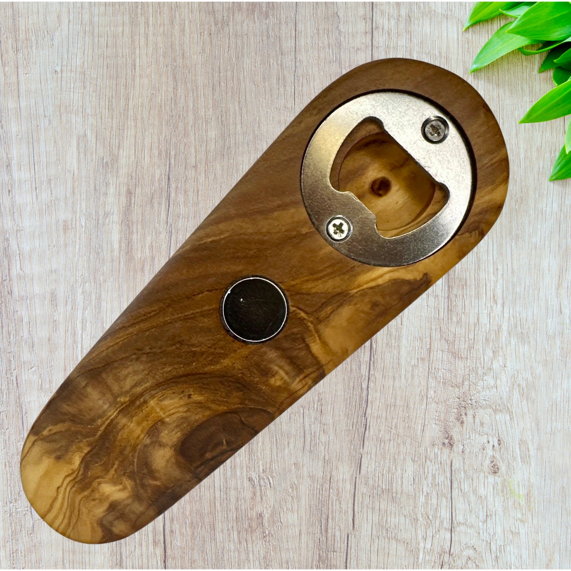 Bottle opener with Magnet - Olive wood Reigada Woodworking