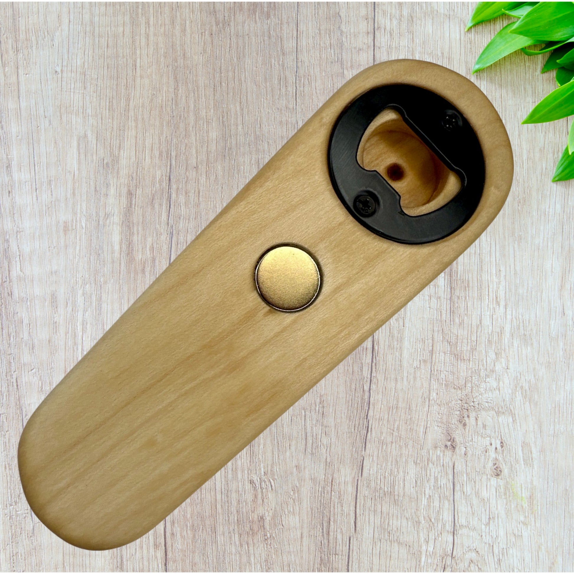 Bottle opener with magnet - Hard Maple Reigada Woodworking