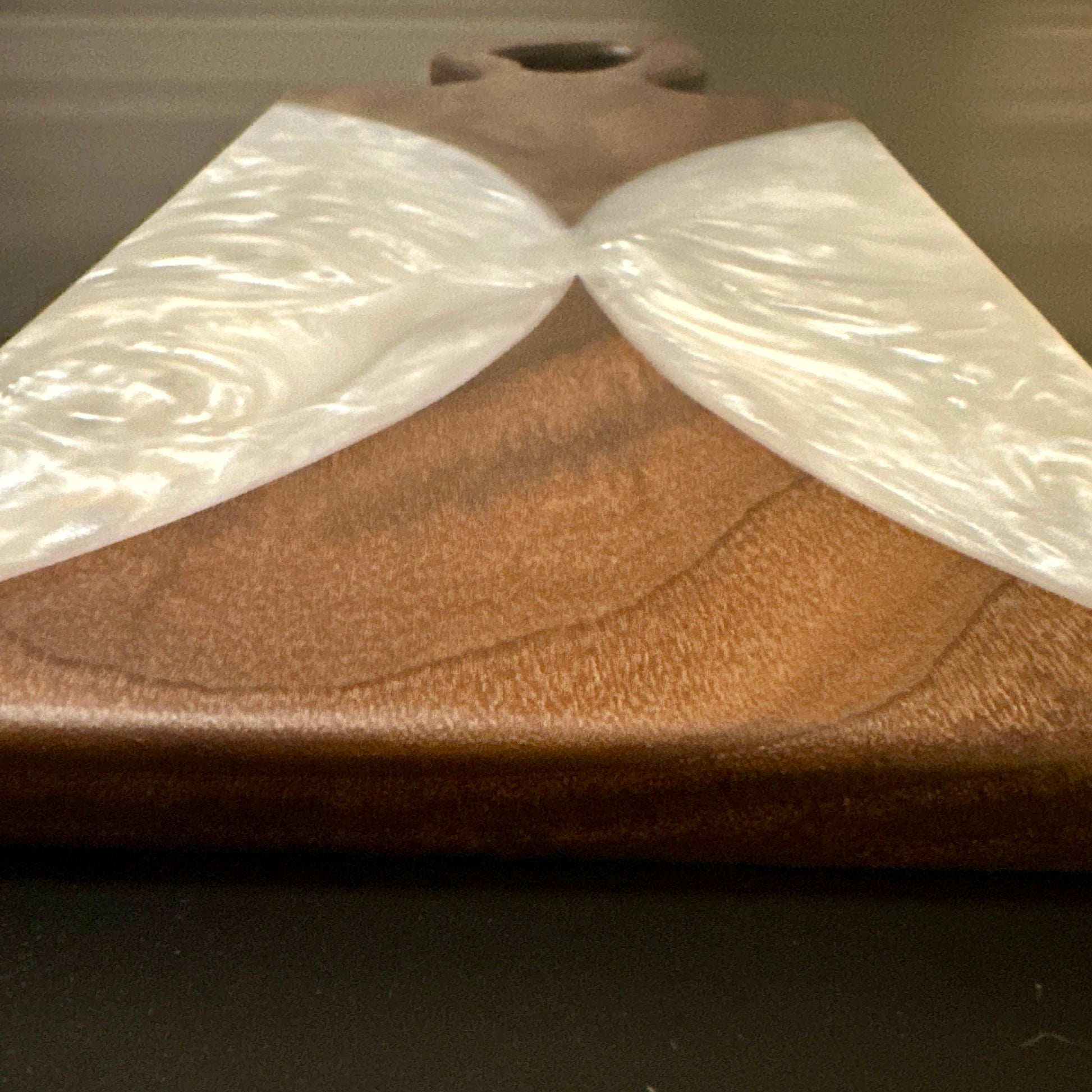 Wood and Epoxy Charcuterie Board - Walnut wood with White Pearl Reigada Woodworking