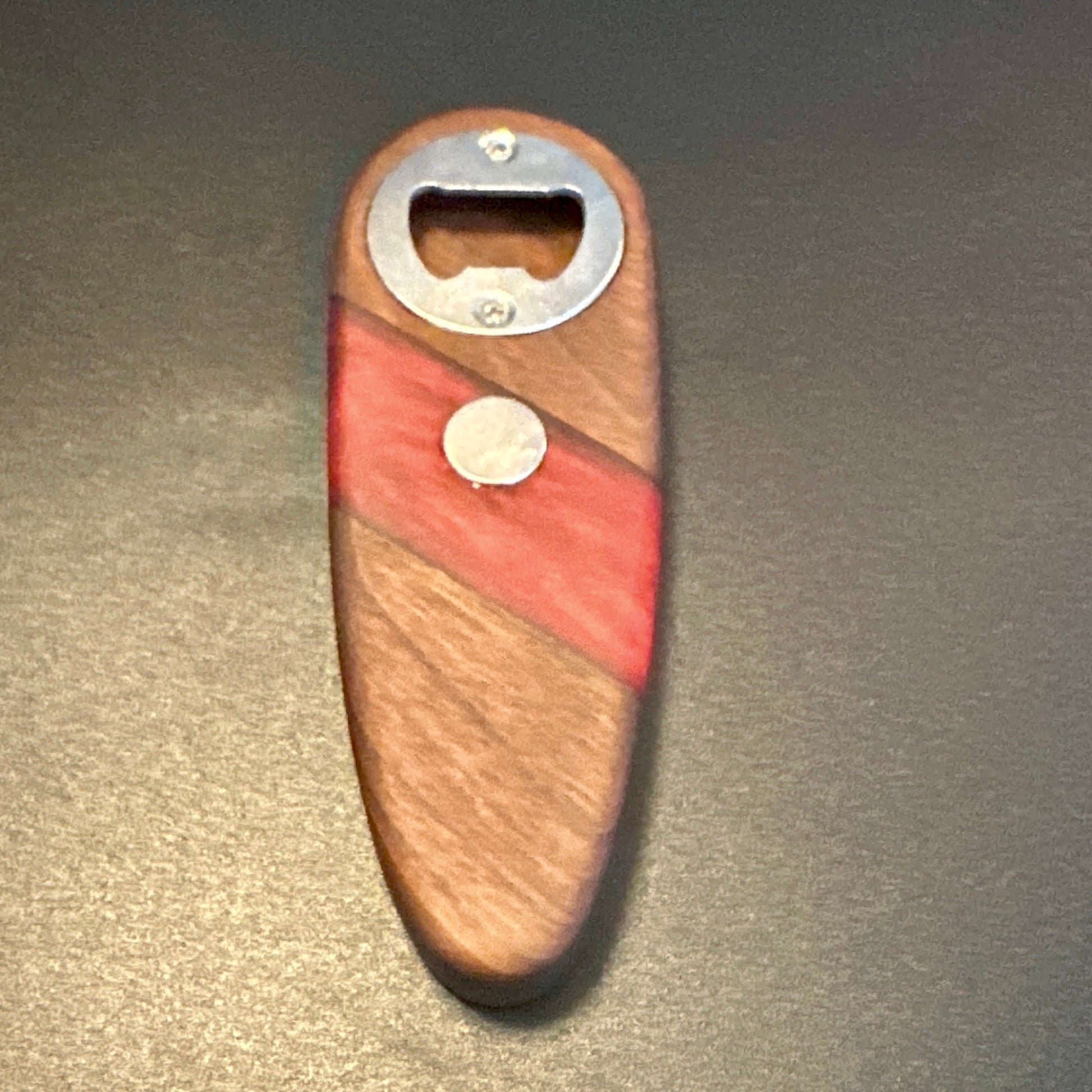 Bottle Openers - Walnut with Yamagata Red Epoxy Reigada Woodworking