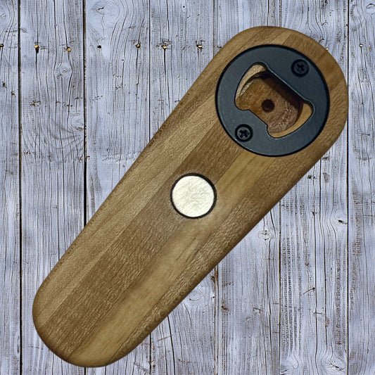 Bottle opener - Hard Maple and Olive wood Reigada Woodworking