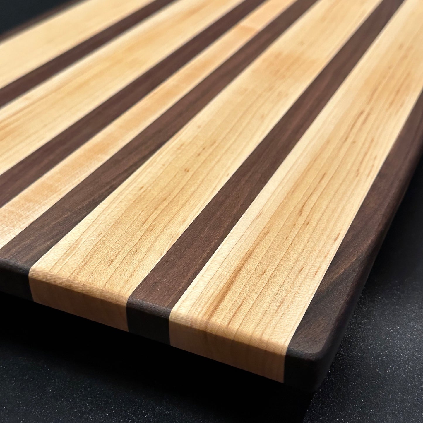 Cutting Board - 12x18 Hard Maple w/ Walnut Reigada Woodworking