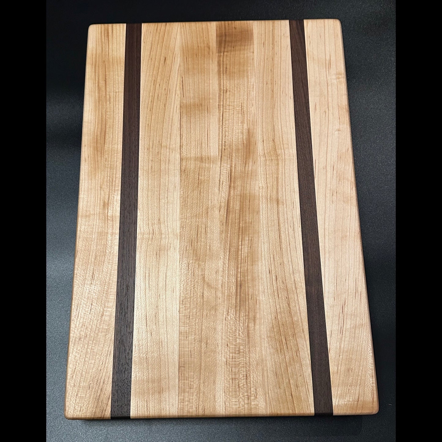 Cutting Board - 12x18 Hard Maple w/ Walnut Reigada Woodworking