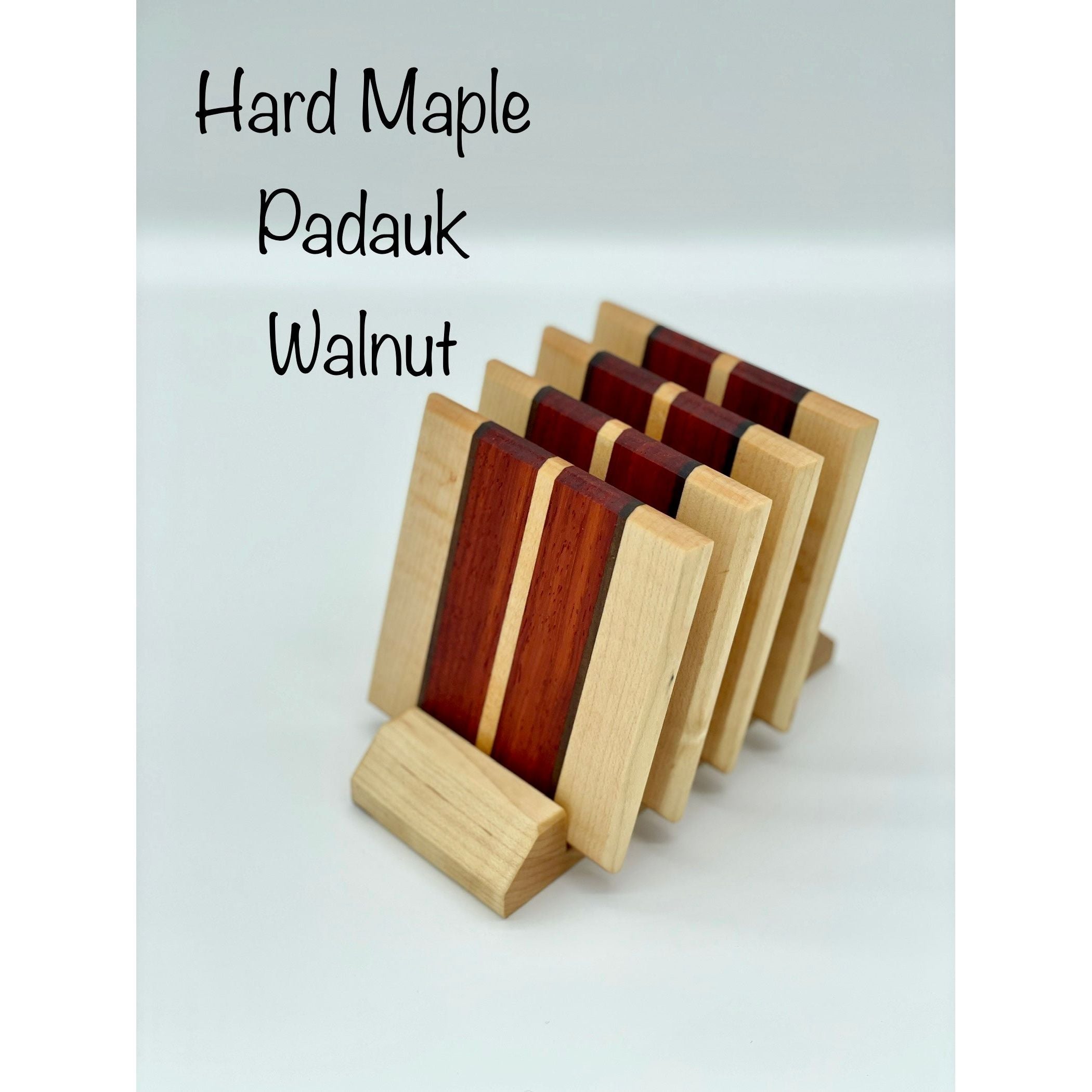 Coaster Display Set Coaster set with Display stand Reigada Woodworking
