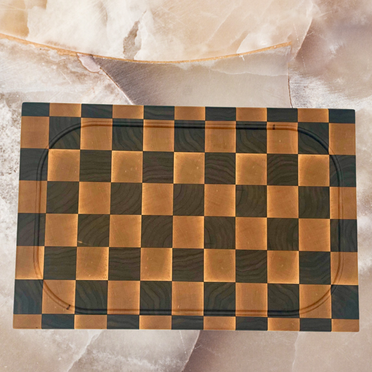 Checkered Cutting Board - Large Reigada Woodworking