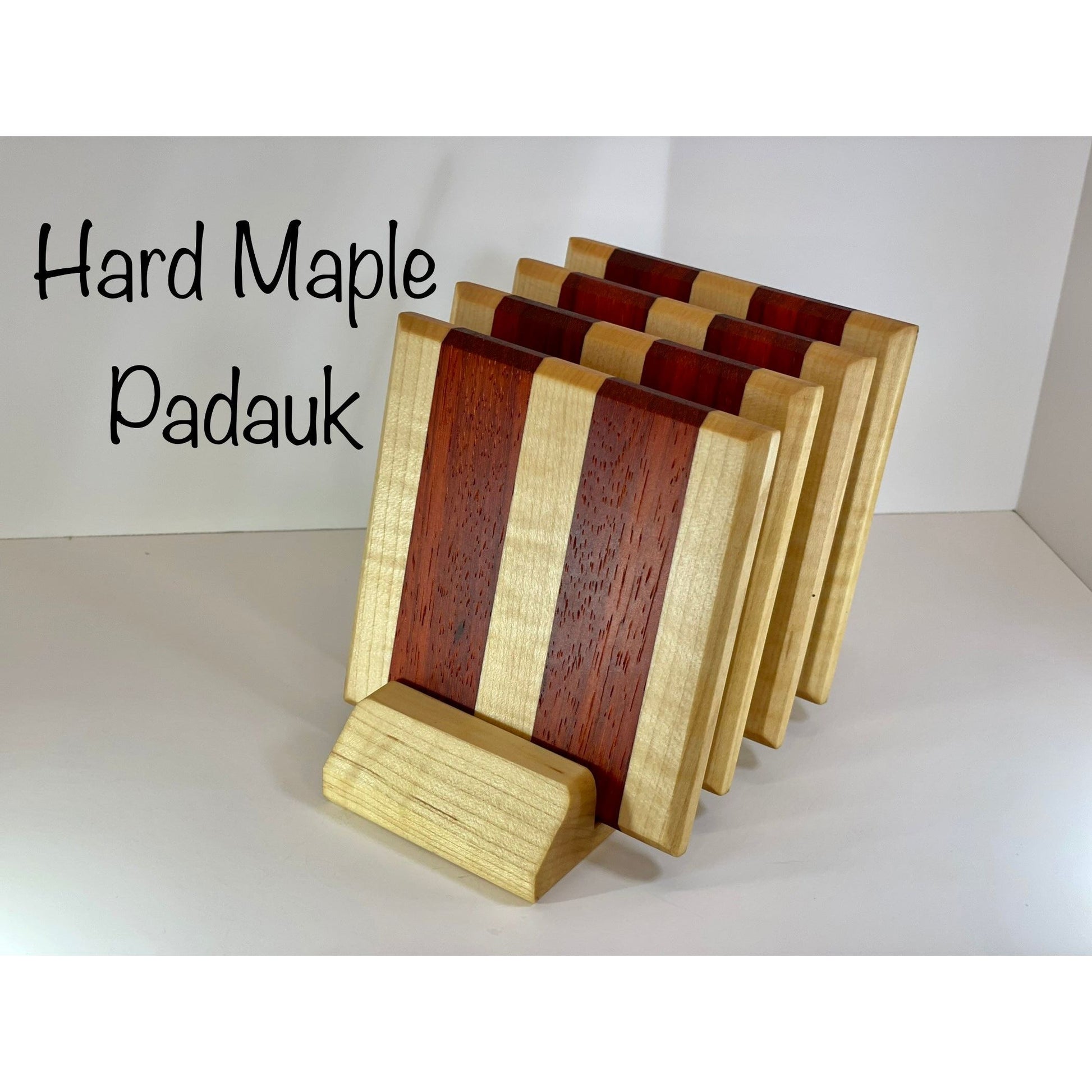 Coaster set with Display stand Reigada Woodworking