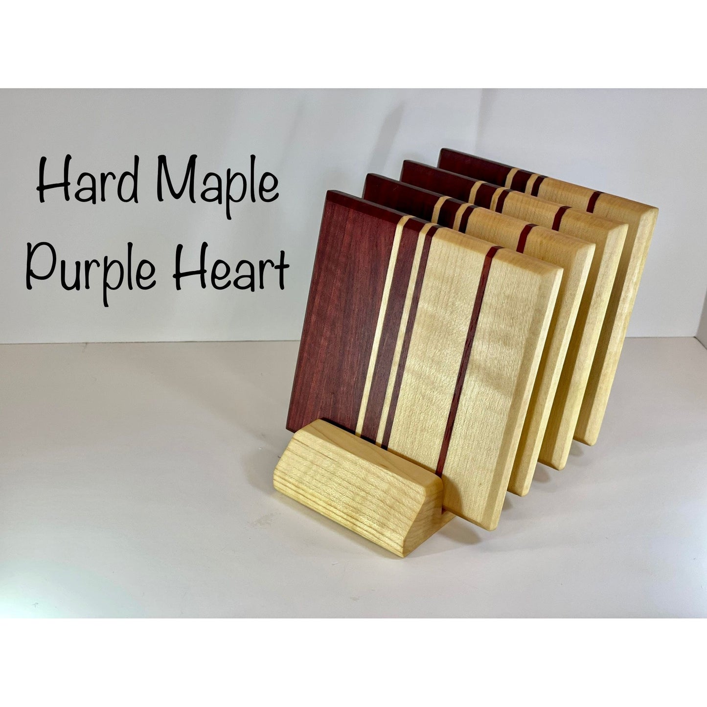 Coaster set with Display stand Reigada Woodworking