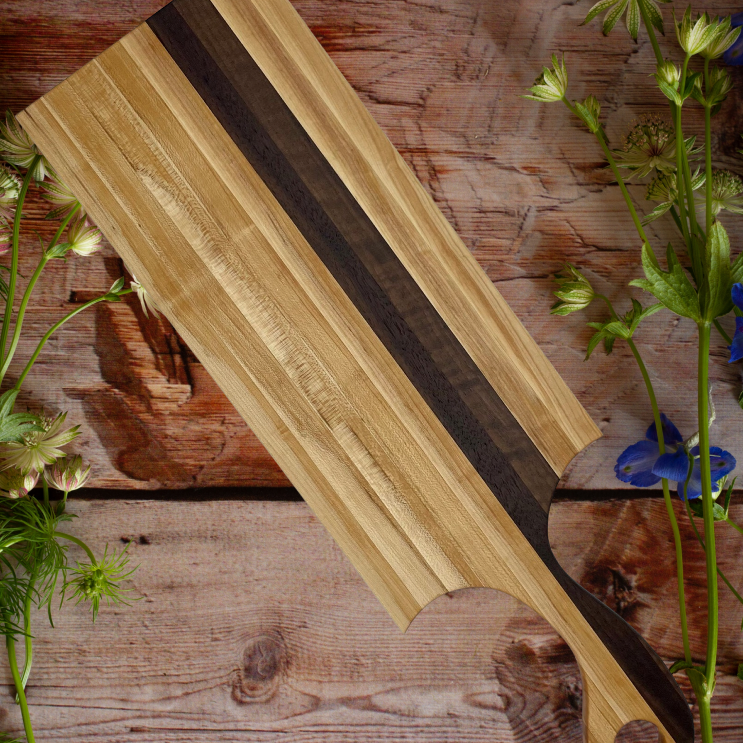 Charcuterie board - Hard Maple and walnut Reigada Woodworking